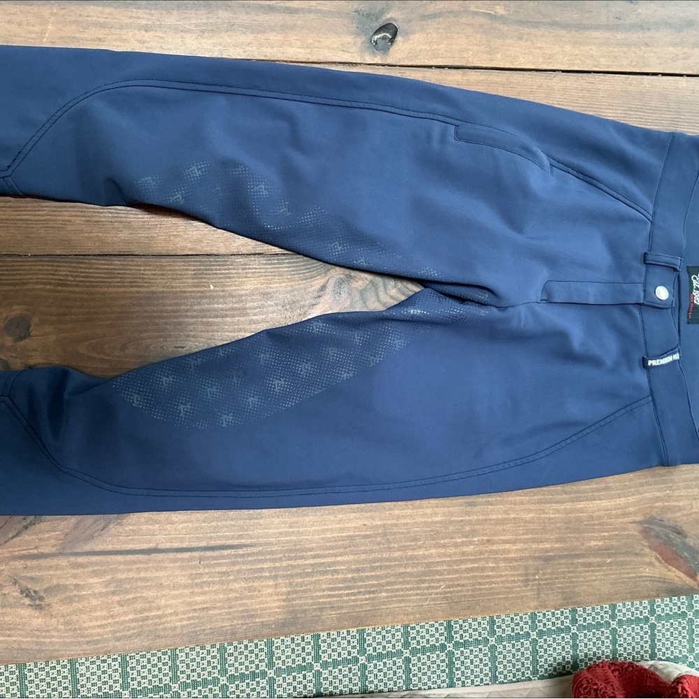 Horze Navy Silicone-Grip Riding Breeches